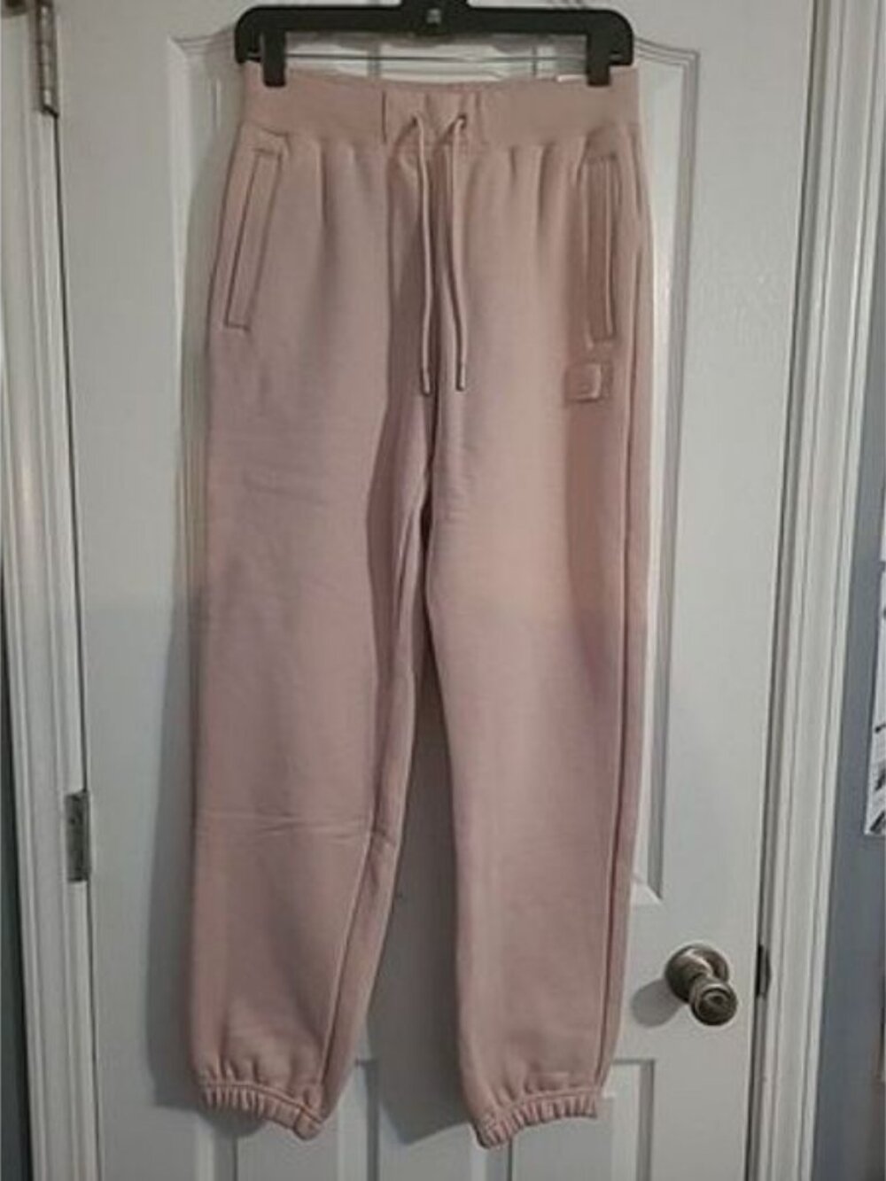 Nike Air Jordan Flight Women's Small Loose Fit Pink Fleece Sweatpants FV7059-601